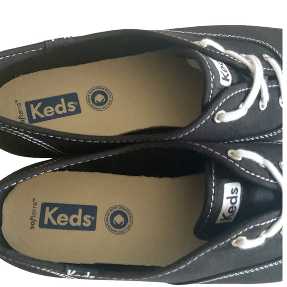 Keds classic Black organic cotton softterra sneakers Size 9 NWOT - Picture 6 of 12